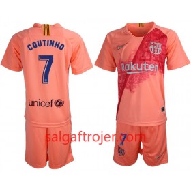 FC Barcelona Fodboldtrøjer Coutinho 7 Børn 3. sæt 2018/19 Kort ærmer